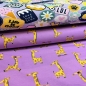 Preview: Jersey ♥ Giraffes | Giraffen lavendel